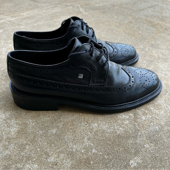 Pierre Cardin Paris Leather Black Oxford Men’s Size 41 - Picture 12 of 14